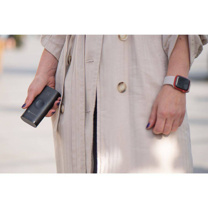 FORCELL F-ENERGY F10k1 powerbank kompatybilny z Apple Watch PD QC3.0 5A 22,5W 10 000 mAh czarny