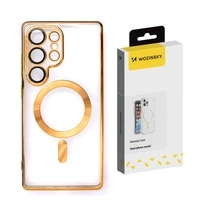 Wozinsky Electroplated Case with Magsafe for Samsung Galaxy S25 - Gold