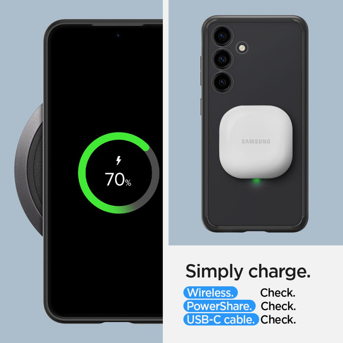 Case Spigen Ultra Hybrid Samsung Galaxy S24+ Plus Frost Black Case