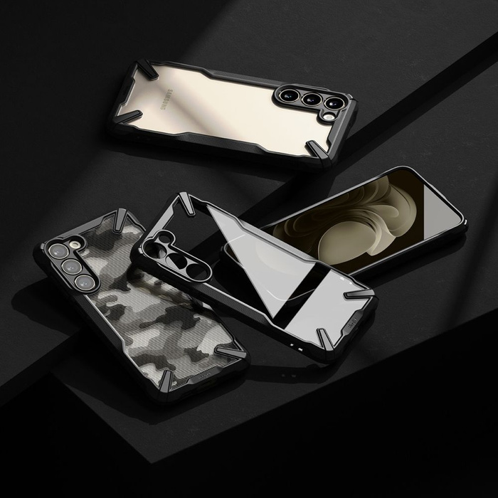 Hülle Ringke Fusion X Design hülle Samsung Galaxy S23+ camouflage schwarz Case