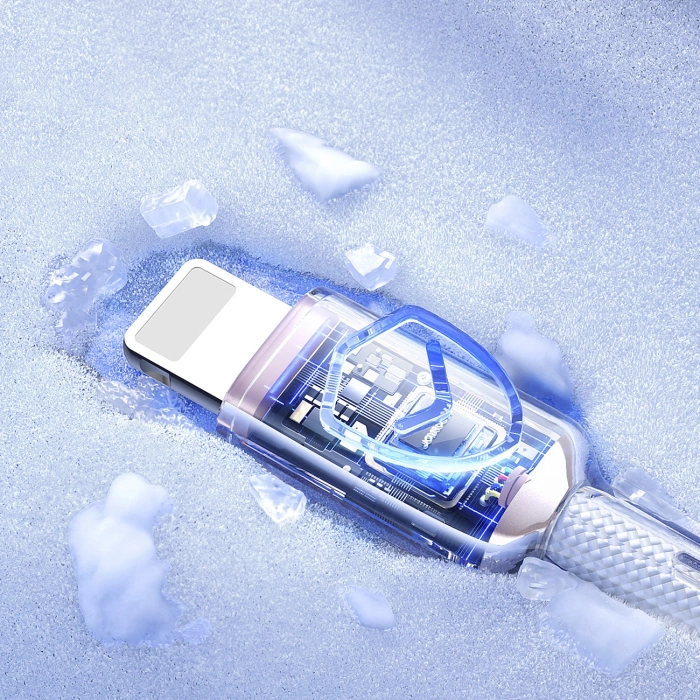 Joyroom S-A42 Crystal-Clear Series 30W USB-C - Lightning cable 1.2m - white