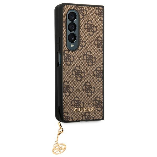 Case GUESS Samsung Galaxy Z Fold 4 4G Charms Collection Brown Hardcase