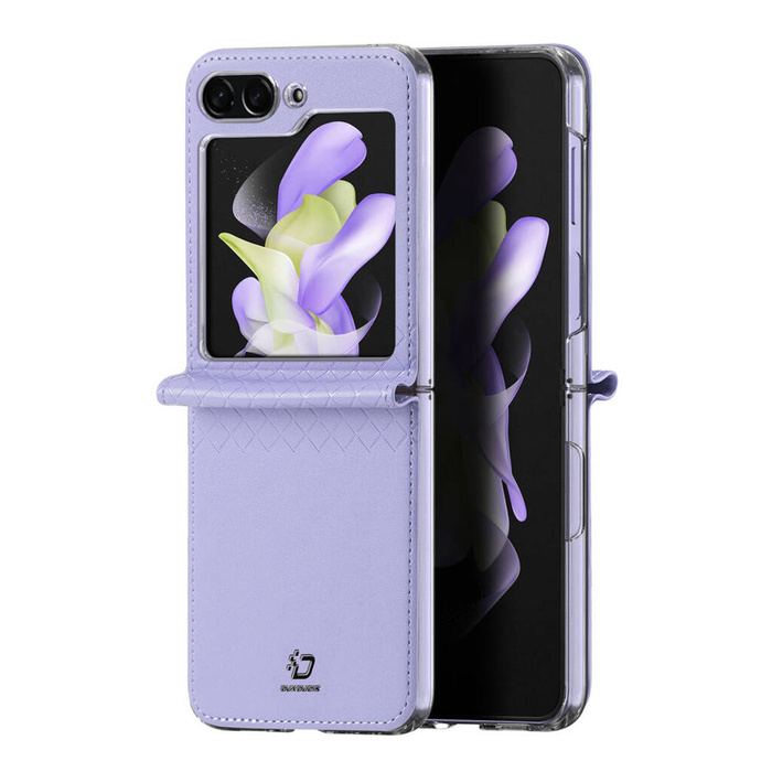 Samsung Galaxy Z Flip5 5G Flip Custodia in pelle Portafoglio Cover posteriore Dux Ducis Bril - Viola