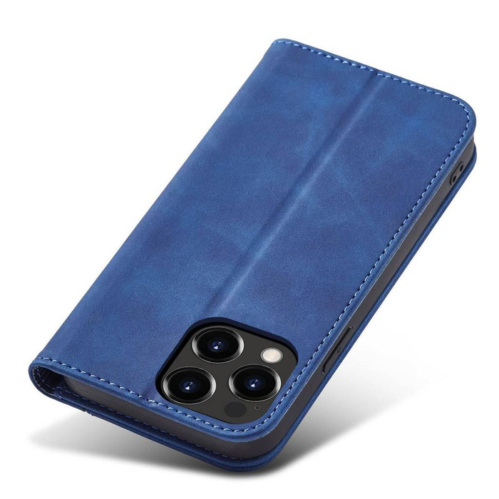 Funda Magnet Fancy Case para iPhone 14 flip cover wallet stand azul