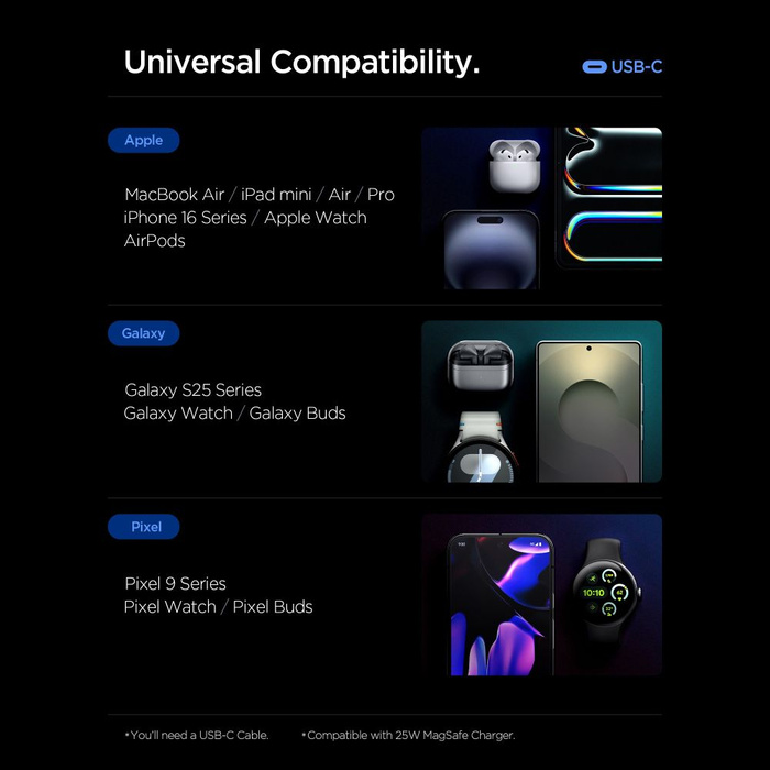 Spigen ESSENTIAL EE673EU CARGADOR DE RED DE 3 PUERTOS 67W BLANCO