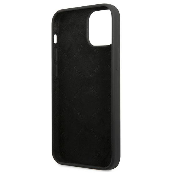 Case GUESS Apple iPhone 13 Mini Silicone Triangle Black Hardcase