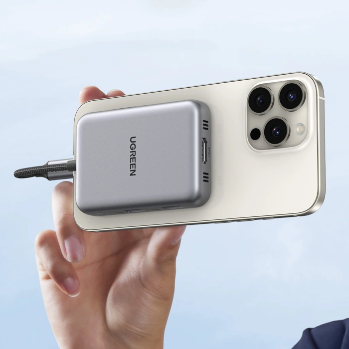 Hub Ugreen USB-C 7in1 HDMI USB-C USB-A SD/TF - gray