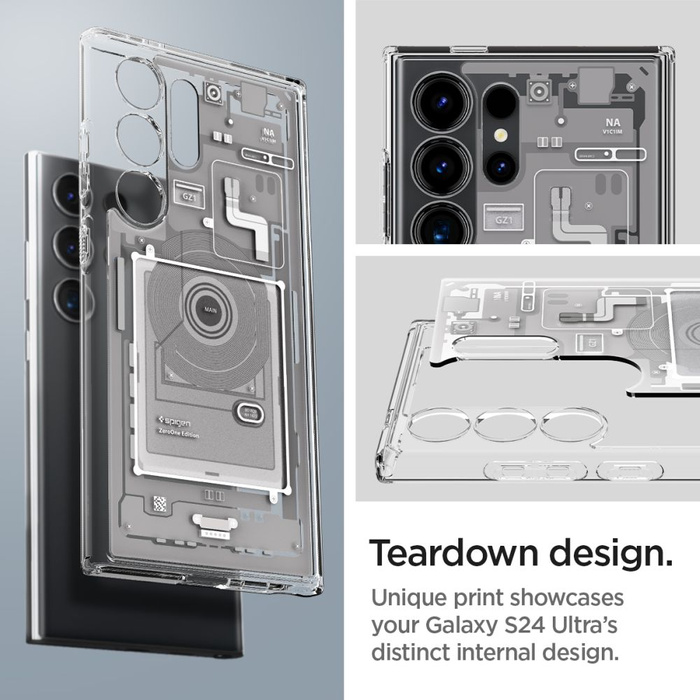 Funda Spigen Ultra Hybrid Galaxy S24 Ultra Zero One Blanco Case