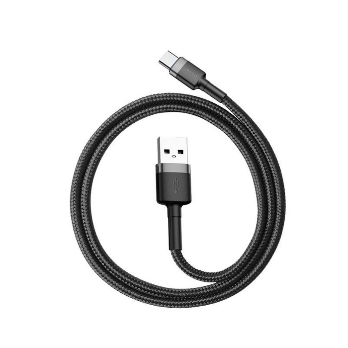 Câble USB-C Baseus Cafule QC 3.0 2A 2m gris-noir