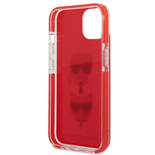 Case KARL LAGERFELD Apple iPhone 13 Mini Karl&Choupette Head Red Hardcase
