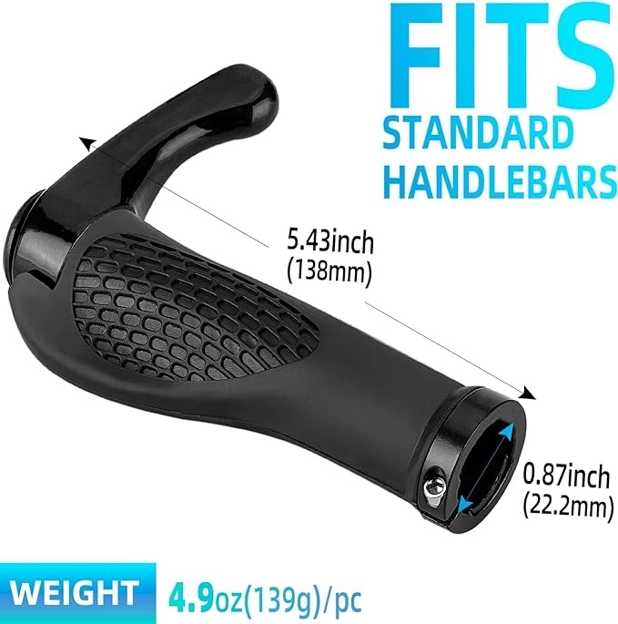 Set portabiciclette Rockbros BT1007B con clacson - nero