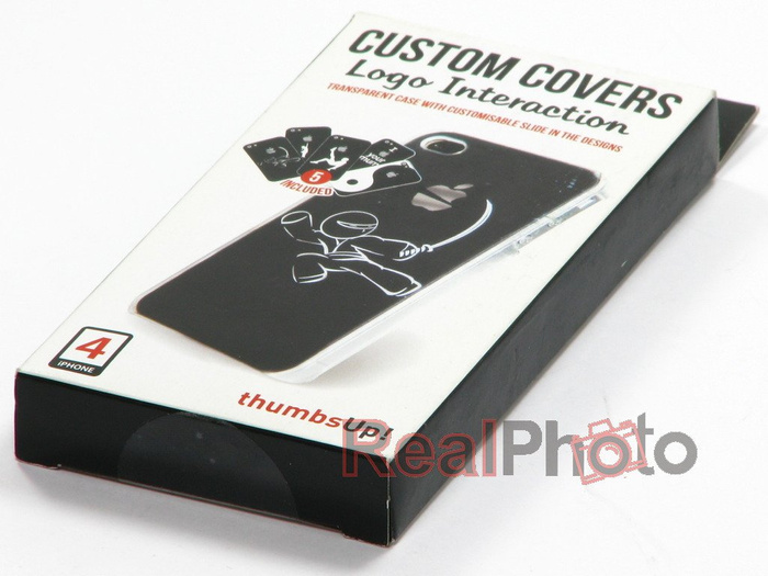 Couverture Apple iPhone 4 4S Thumbsup Case Coque Glissières remplaçables avec divers motifs 