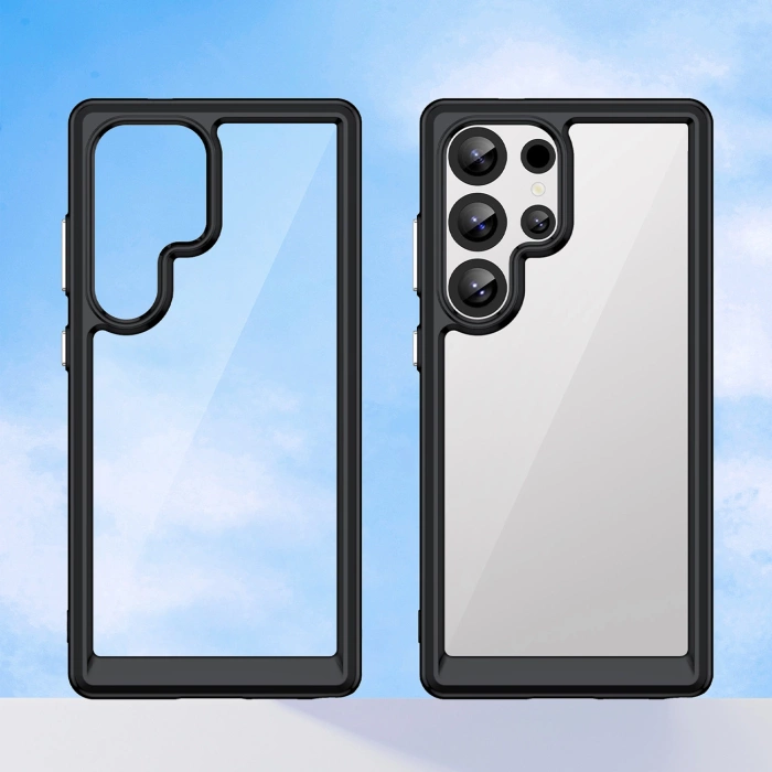 Outer Space Case with Gel Frame for Samsung Galaxy S25 Ultra - Black