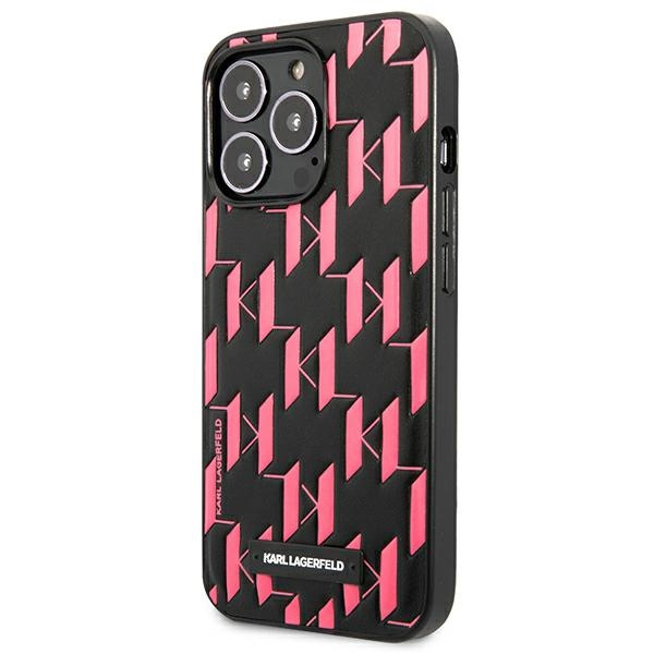 Karl Lagerfeld KLHCP13LMNMP1P iPhone 13 Pro / 13 6.1" hardcase pink/pink Monogram Plaque