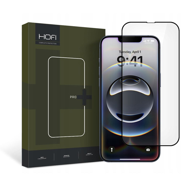 Tempered Glass HOFI GLAS PRO+ IPhone 13 / 13 PRO / 14 SCHWARZ
