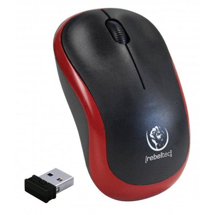 Rebeltec Wireless Optical Mouse METEOR Red