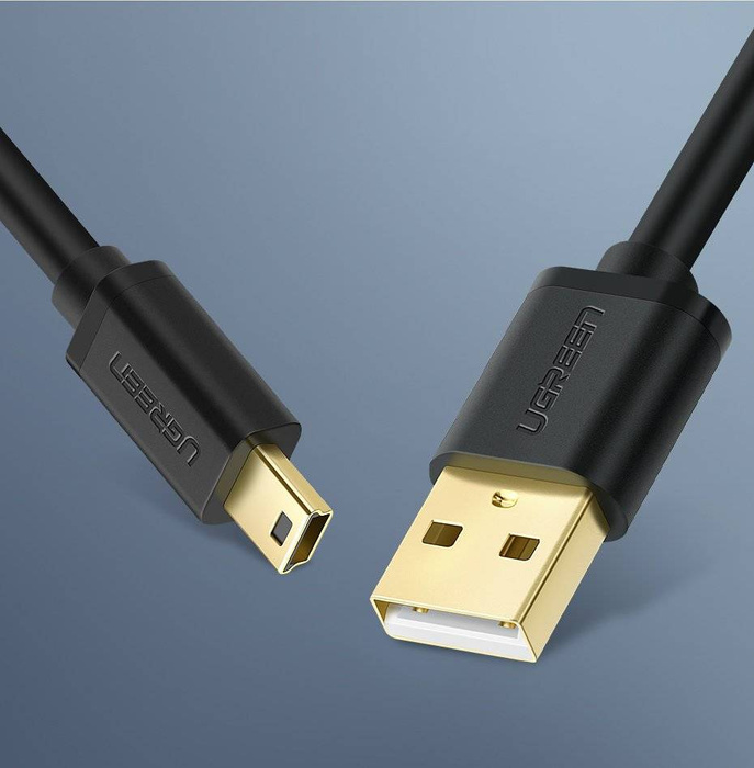Ugreen kabel USB - mini USB kabel 480 Mbps 2 m černý (US132 30472)