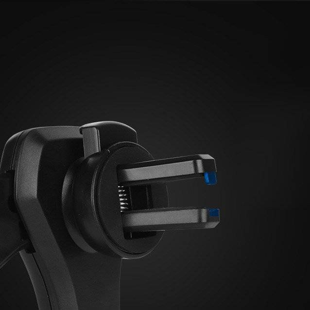 Car Holder H01 Supporto per auto a gravità nero per la griglia di ventilazione