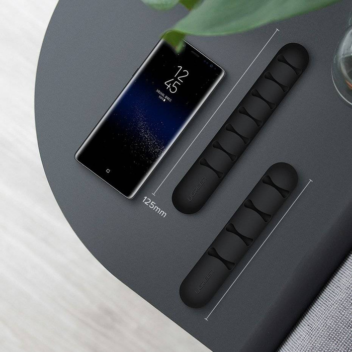 Ugreen self-adhesive 7 cables organizer black (50320)