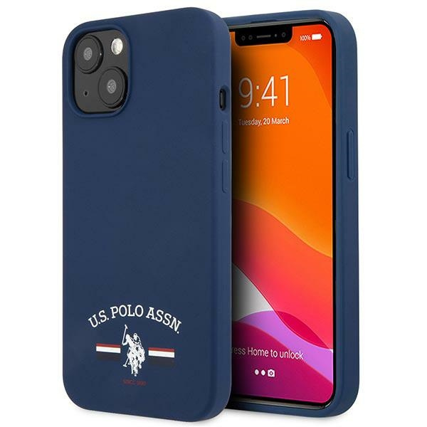 Puzdro US POLO Apple iPhone 13 Mini Silicone Collection Navy Case