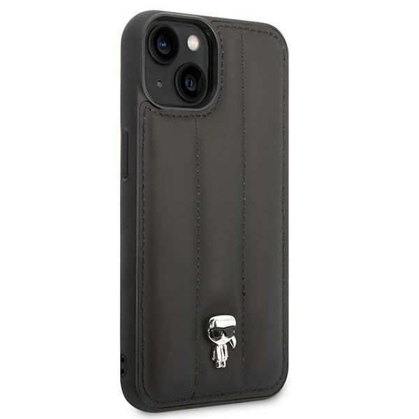 Karl Lagerfeld KLHCP14SPSQPK iPhone 14 6.1" hardcase black/black Puffy Ikonik Pin