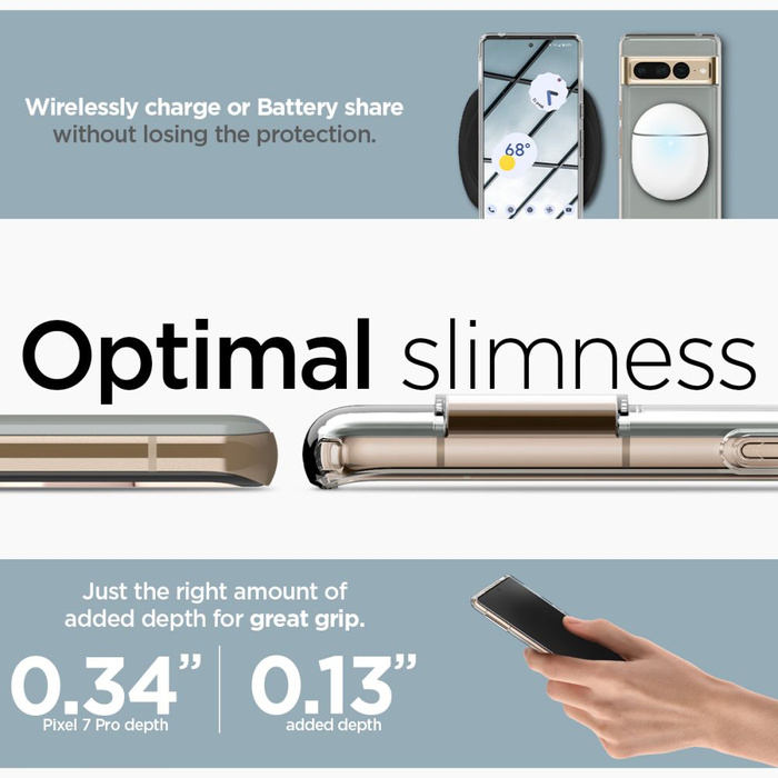 Spigen Ultra Hybrid GOOGLE PIXEL 7 PRO Case CRYSTAL CLEAR