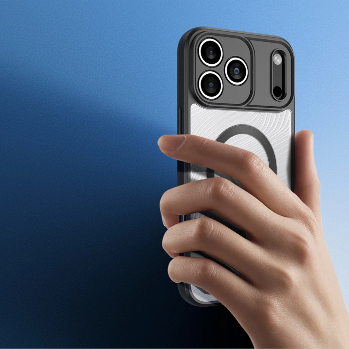 Dux Ducis AIMO Mag Case für iPhone 17 Pro Max, kompatibel mit MagSafe, Schwarz