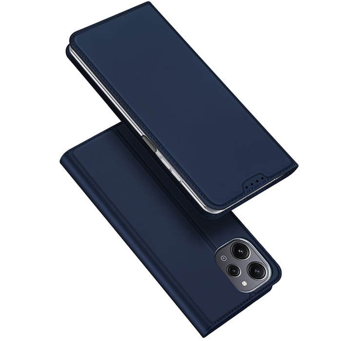 Dux Ducis Skin Pro pouzdro z eko kůže pro Xiaomi Poco M6 Pro/Redmi 12/Redmi 12R - modré