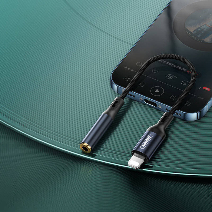 Remax Sury Series Lightning - Miniklinke 3,5mm Audioadapter 0,13m Anlauffarben (RL-LA13i)
