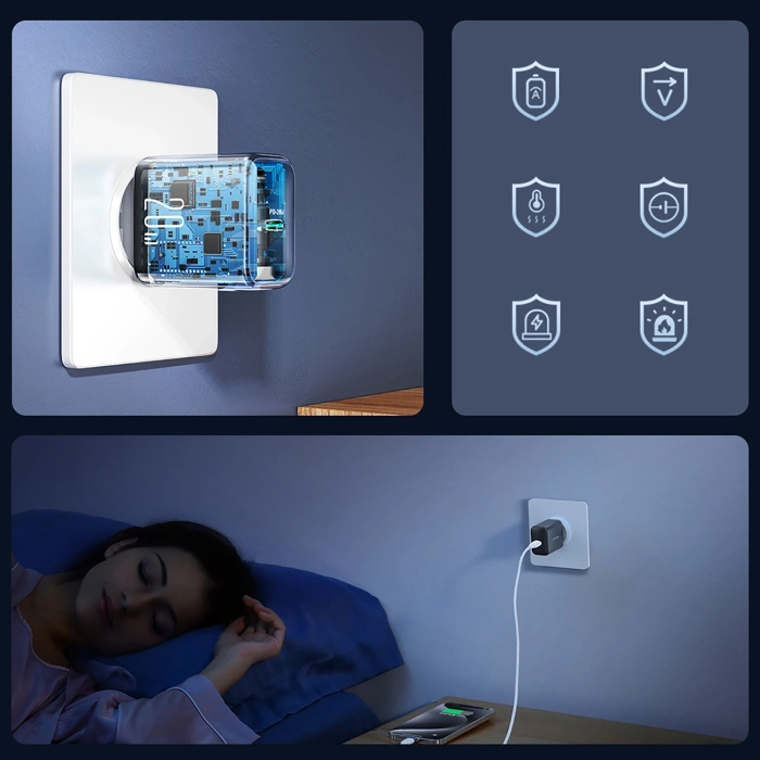 Joyroom JR-TCF20 USB-C PD 20W Netzwerkladegerät – Schwarz