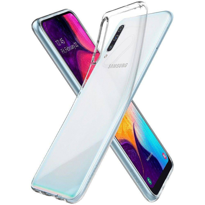 Telefontok SPIGEN Sgp folyadékkristályos Samsung Galaxy A30s A50 A50s átlátszó átlátszó tok