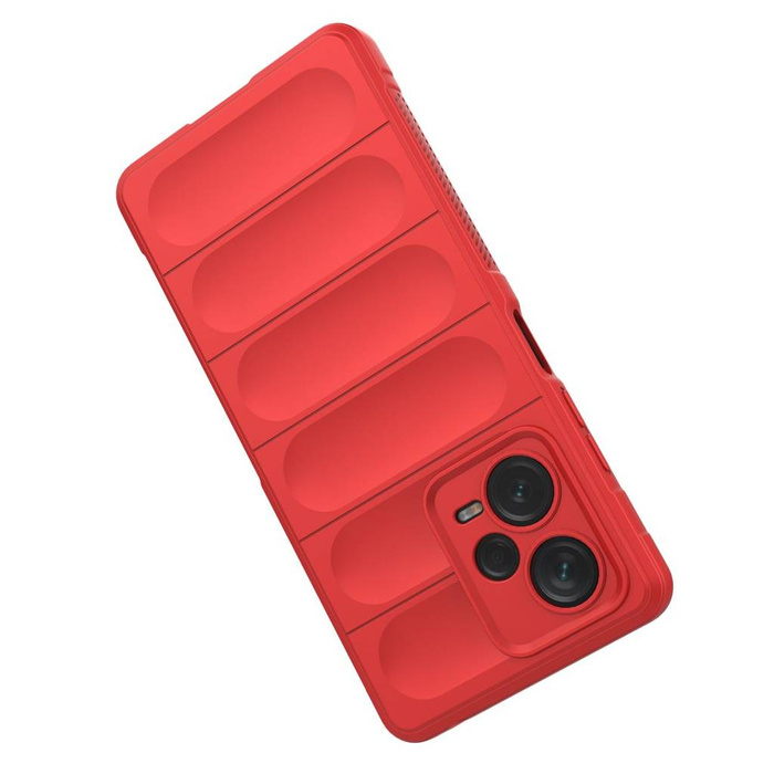 Magic Shield Case für Xiaomi Redmi Note 12 Pro+ flexible Panzerhülle rot