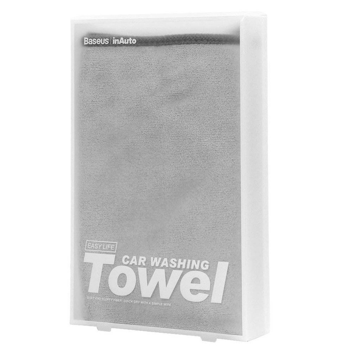 Baseus microfiber towel to dry washing car 40 cm x 80 cm gray (CRXCMJ-A0G)