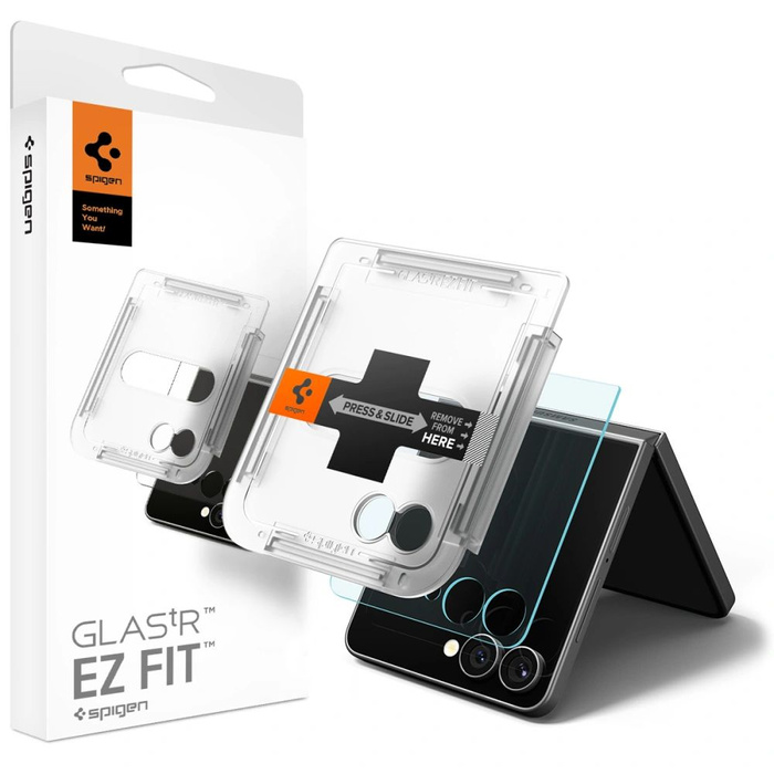 VERRE TREMPÉ SPIGEN GLAS.TR "EZ FIT" HD GALAXY Z FLIP 7 TRANSPARENT