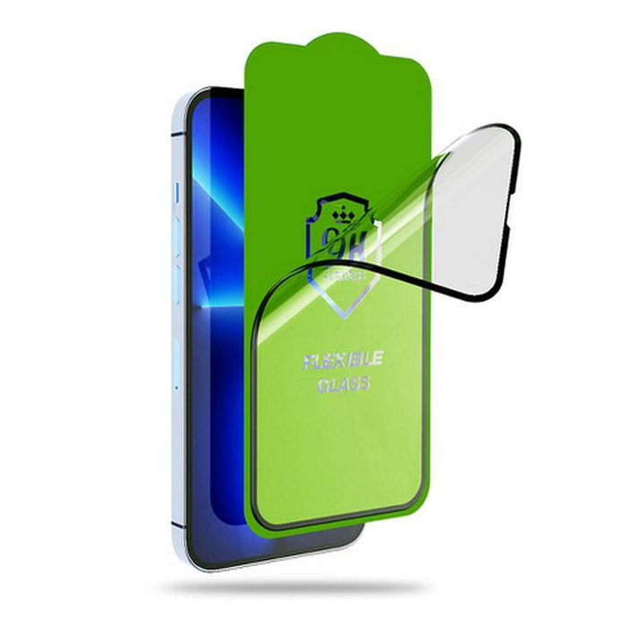 Szkło hybrydowe Bestsuit Flexible 5D Full Glue do Samsung Galaxy S25 Ultra czarny - działający czytnik