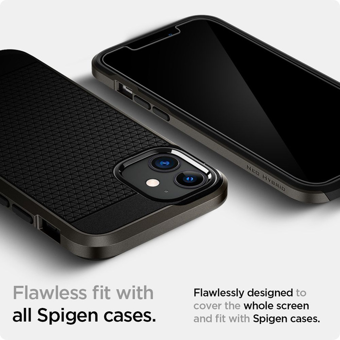 SPIGEN Glas.tr Slim iPhone 12 Mini Gehärtetes Glas