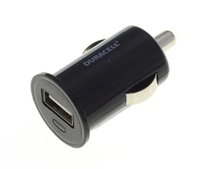 Caricatore Car USB Duracell 1A universale Apple Samsung Nokia Sony 