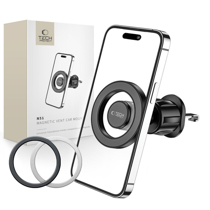 TECH-PROTECT N51 MagNETIC MagSafe VENT CAR MOUNT BLACK