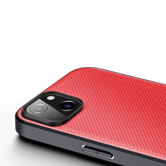 Dux Ducis Fino case cover iPhone 14 Max red nylon