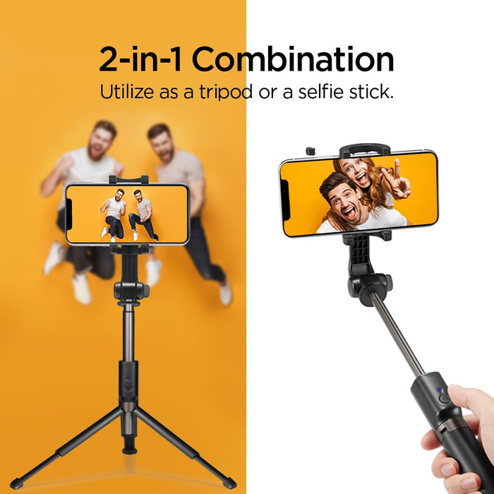 Supporto SPIGEN S540w Wireless Selfie Stick Tripod Nero