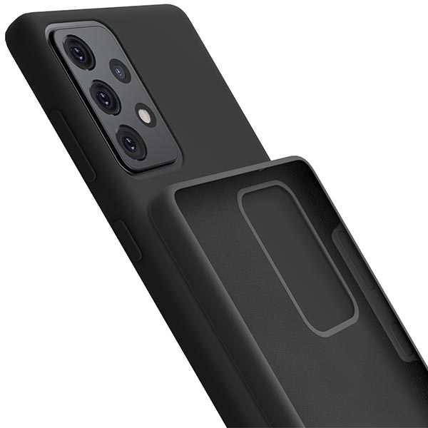 3mk Silicone Case Sam A52 4G/5G A52s 5G nero/nero