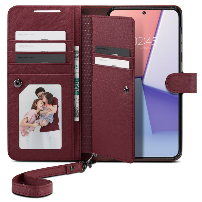 Obal Spigen Peněženka "s" Plus Galaxy S23 Plus Burgundy Case