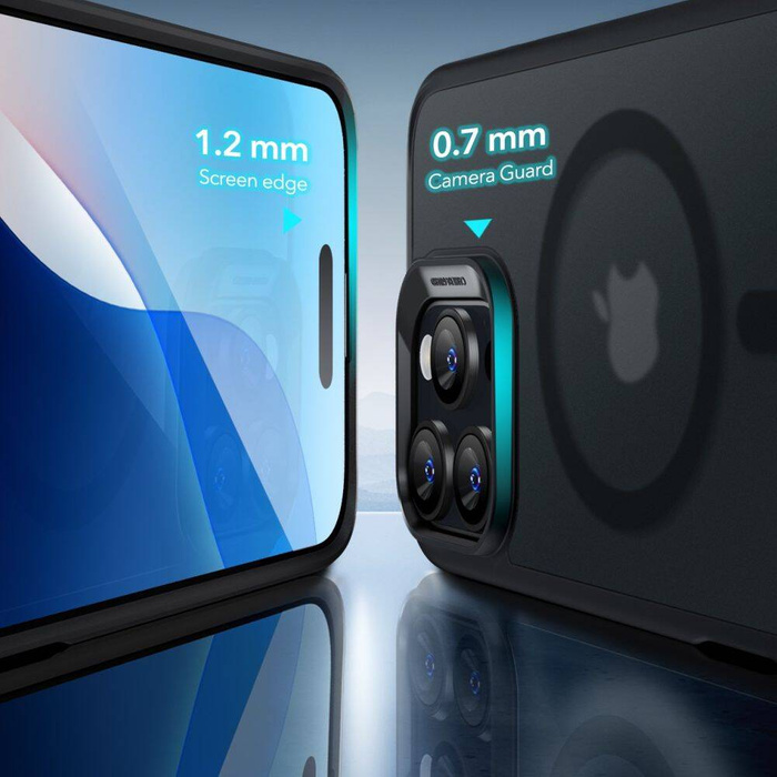 Etui ESR CLASSIC HYBRID HALOLOCK MAGSAFE & TEMPERED GLASS IPHONE 16 PRO FROSTED BLACK