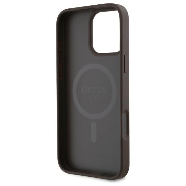 Guess GUHMP16XP4SM4MW iPhone 16 Pro Max   6.9" brązowy/brown hardcase 4G Small Classic MagSafe