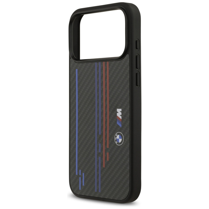 Etui BMW M Kevlar Lines & Logo MagSafe   do iPhone 17 Pro Max czarny