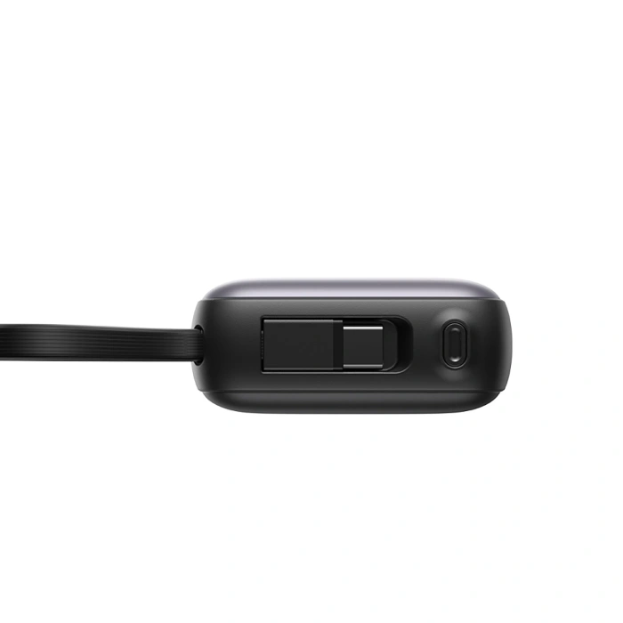 Powerbank Joyroom JR-PBF27 10000mAh 22.5W z wbudowanymi kablami USB-C i Lightning - czarny