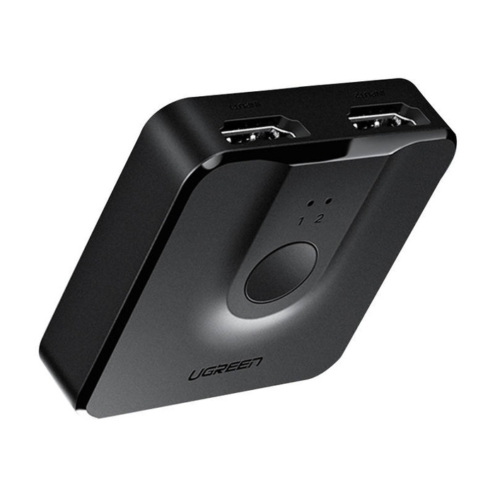 Prepínač UGREEN 2v1 HDMI 2.0 20cm (čierny)