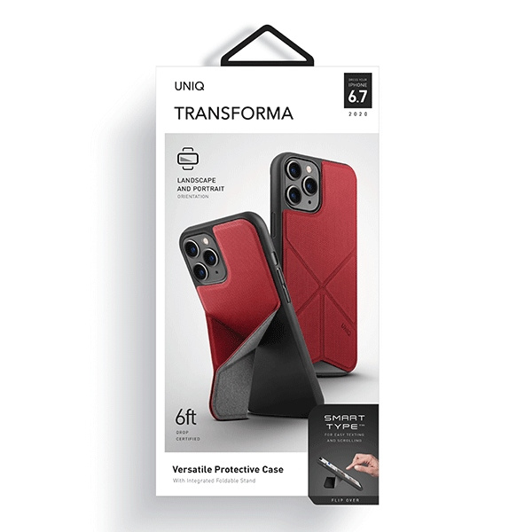 Uniq pouzdro Transforma iPhone 12 Pro Max 6,5&quot; červená / červená