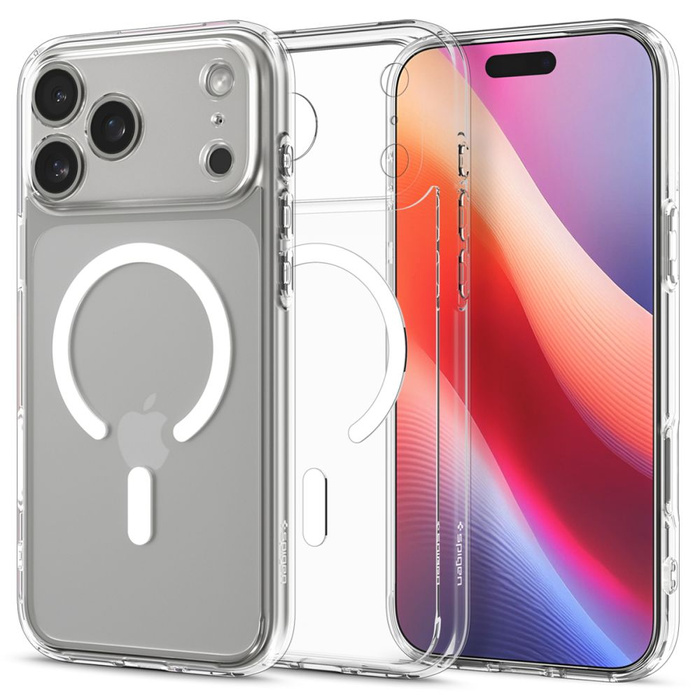 Spigen Ultra Hybrid Mag MagSafe IPhone 17 PRO MAX TRANSPARENTE/BLANCO