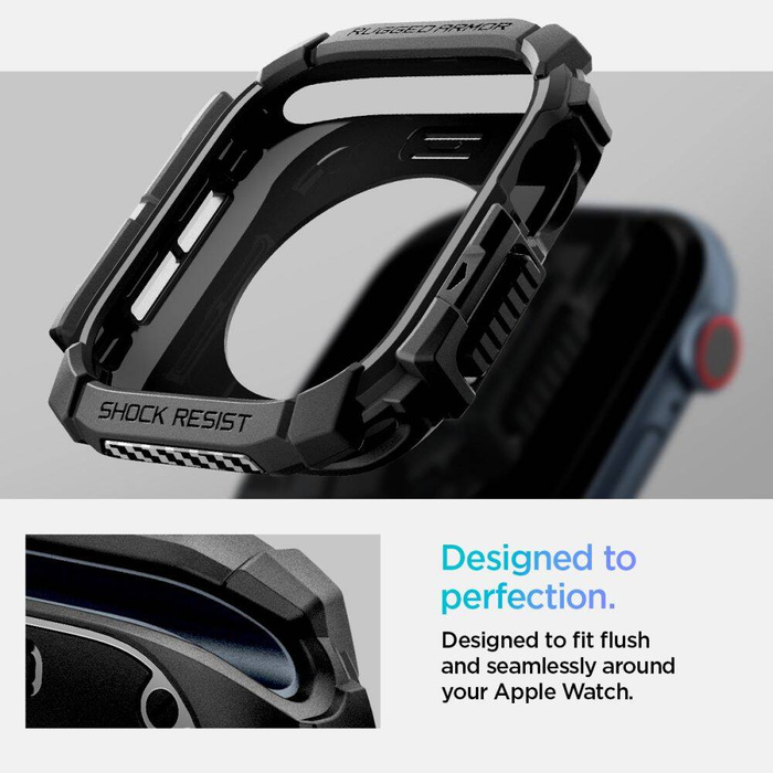 Spigen Rugged Armor Apple Watch MATTE 10 (42 MM) NEGRO